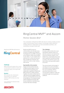 Ascom and RingCentral solution brief