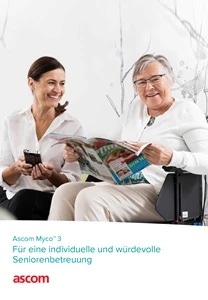 Broschüre Ascom Myco™ 3 für die personalisierte, 
diskrete Seniorenbetreuung