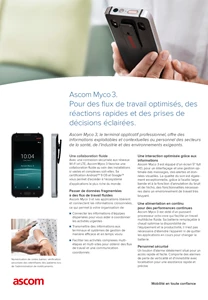 Ascom Myco 3 
Un smartphone conçu pour la santé