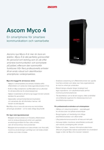 Ascom Myco 4 Product Sheet