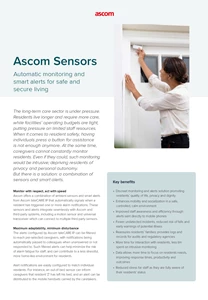 Ascom Sensors product sheet