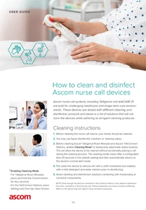 Ascom Nurse Call 
disinfection user guide