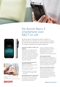 Ascom Myco 3 DECT product sheet