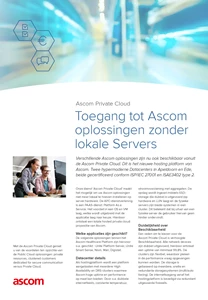 Brochure Ascom Private Cloud