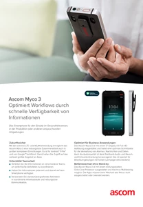 Ascom Myco 3
Produktblatt
