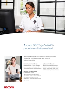 Ascom d63 DECT lisävarusteet