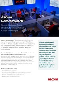 Ascom RemoteWatch™ Brochure