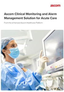 Ascom Clinical Monitoring and Alarm Management Solution Sheet ENUK