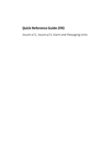 a71 Guide de référence rapide