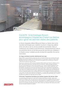Covid-19 : la technologie Ascom accompagne L’hôpital de Chalon-sur-Saône pour gérer les alarmes vitales des patients