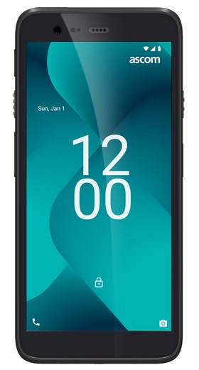 Myco 4 smartphone front view with home screen 