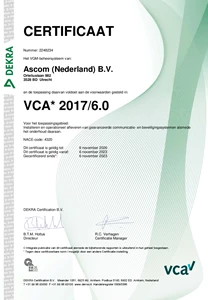 Dekra Certificaat - VCA
